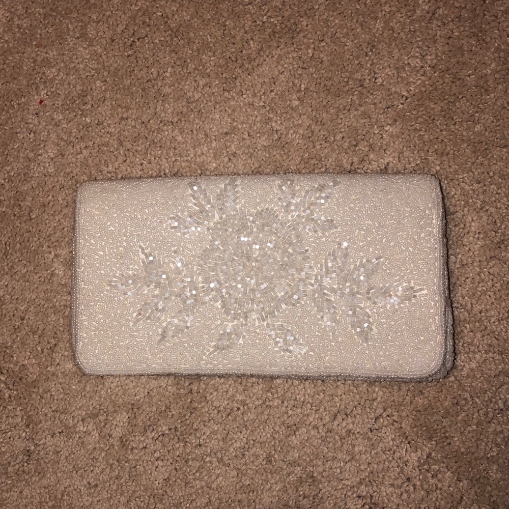 Beaded evening bag clutch